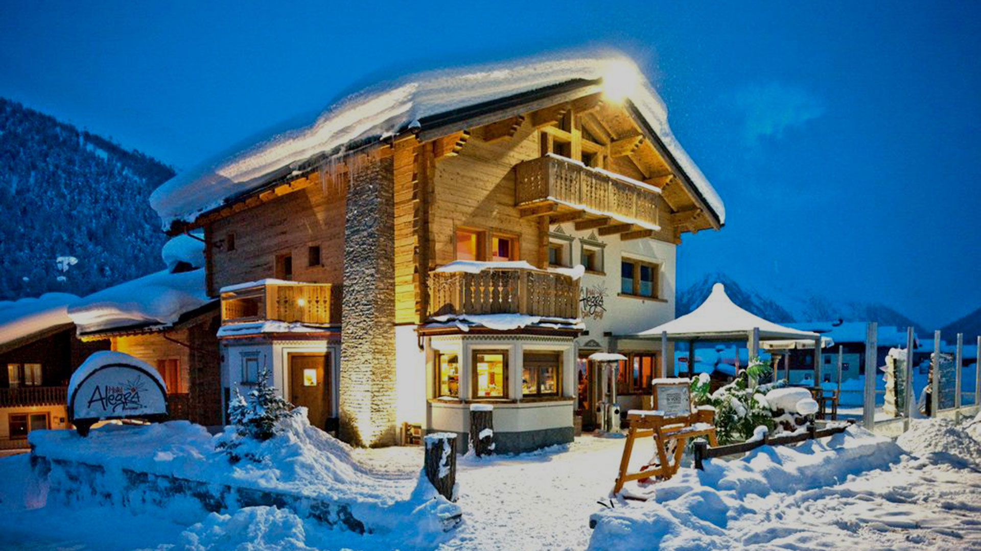 Accomodation in the ski resort hotel Alegra in Livigno